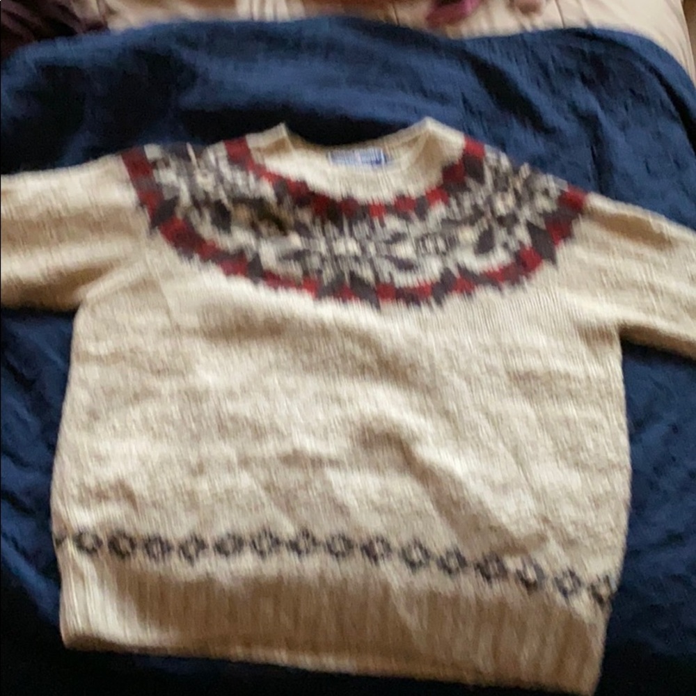 Polo Hieroglyphic Knitted Sweater.  Size XL, mint